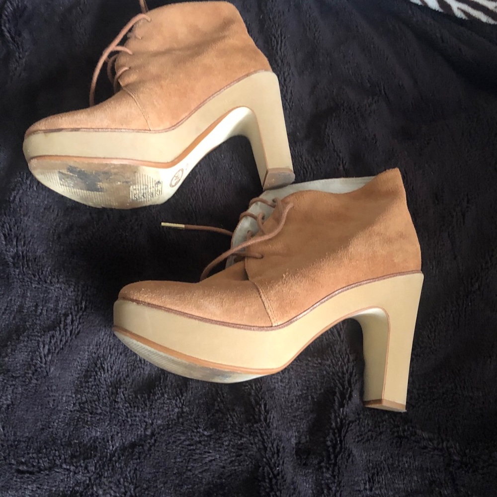 Michael Kors suede lace up boots sz 7.5 - Picture 3 of 8